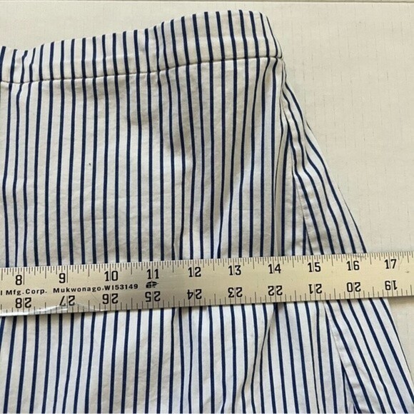 J. Crew Pull on Striped Ruffled Mini Skirt SZ 0 - Picture 14 of 14
